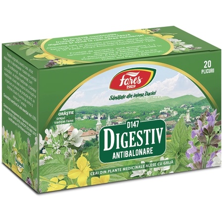 Ceai Digestiv D147, 20 plicuri – Fares