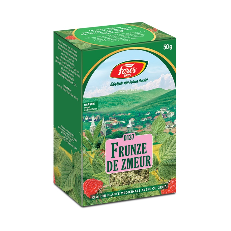 Ceai frunze de Zmeur D137, 50 g, Fares