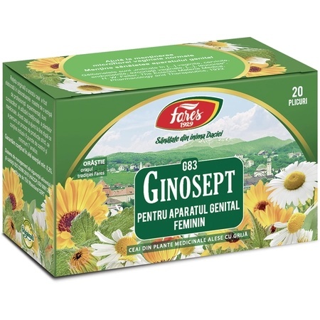 Ceai Ginosept G83, 20 plicuri, Fares
