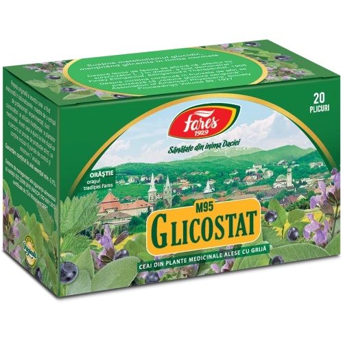 Ceai Glicostat, 20 plicuri, Fares