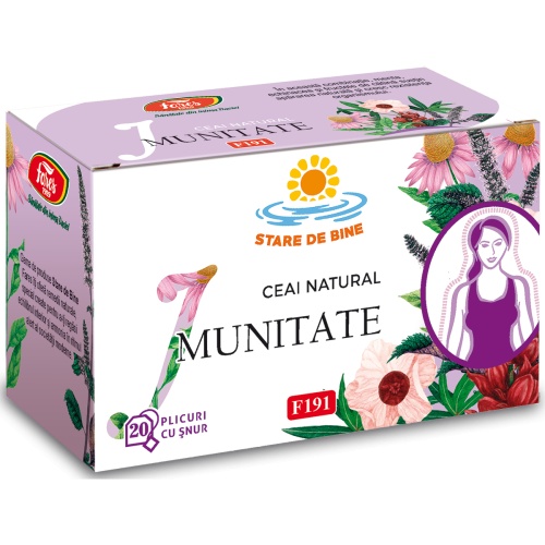 Ceai Imunitate, F191, 20 plicuri, Fares