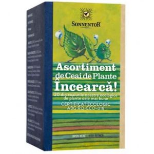 Ceai Incearca! Asortiment Plante Eco, 20 plicuri, Sonnentor