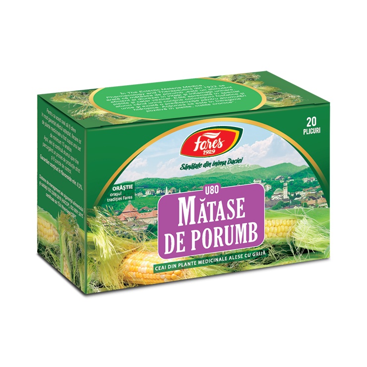 Ceai matase de porumb, U80,20 plicuri, Fares