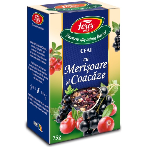 Ceai Merisoare si coacaze x 75g (Fares)