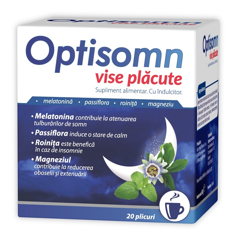 Ceai Optisomn vise placute, 20 plicuri, Zdrovit