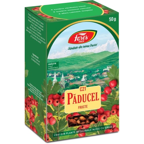 Ceai Paducel fructe C21 – 50 g vrac Fares