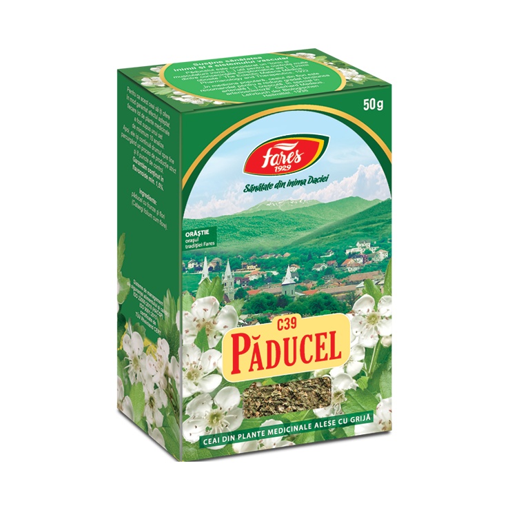 Ceai Paducel, frunze si flori, C39, 50 g, Fares