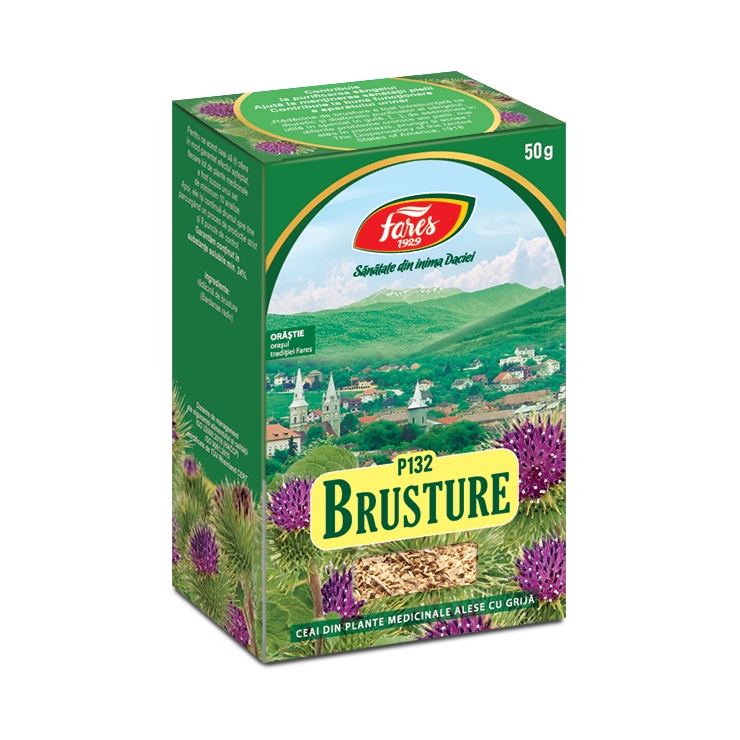 Ceai radacina de brusture, P132, 50 g, Fares