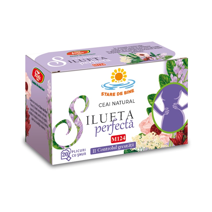 Ceai Silueta Perfecta 2 controlul greutatii, 20 plicuri, Fares