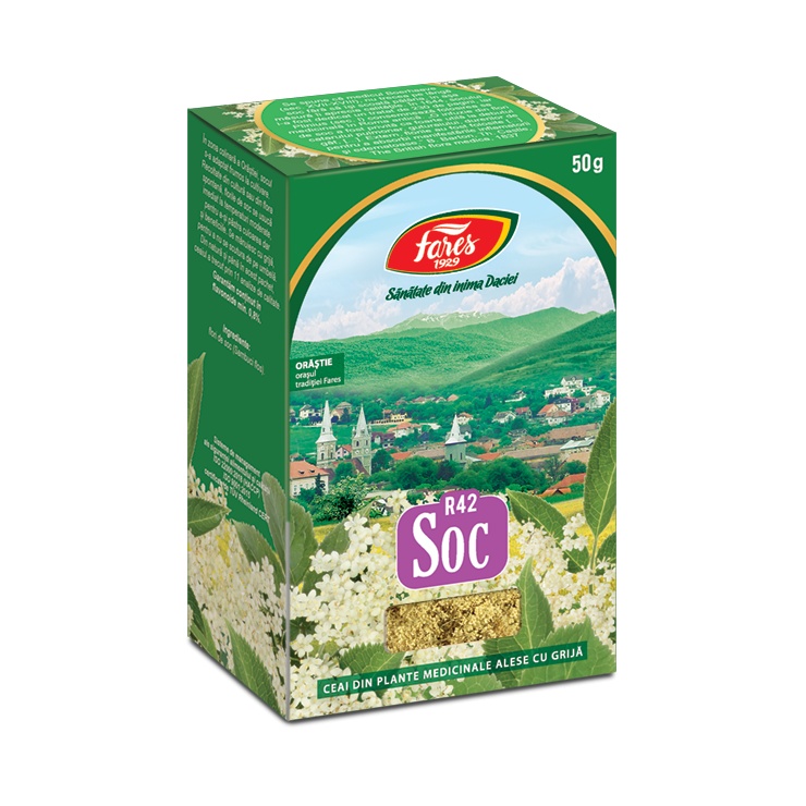 Ceai Soc, flori, R42, 50 g, Fares