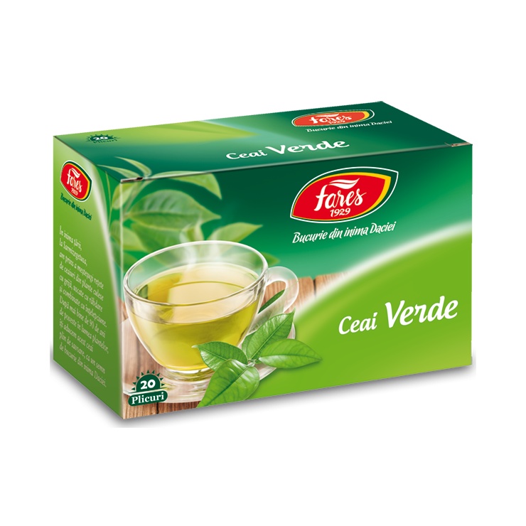 Ceai Verde, 20 plicuri, Fares