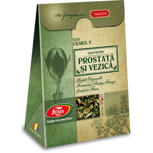 Ceaiul V pentru Prostata si Vezica, G75, 50g, Fares