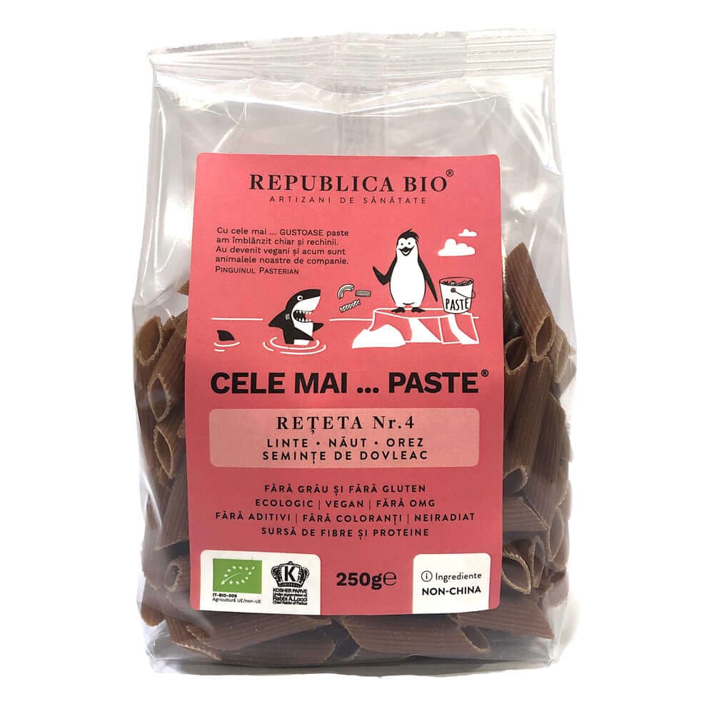 Cele mai Paste Reteta 4 linte naut dovleac, ECO, fara gluten, 250g, Republica BIO