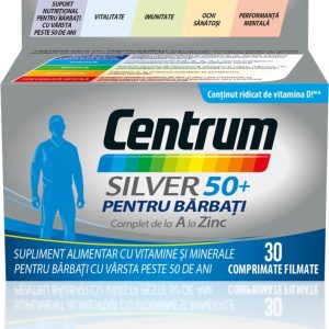 Centrum Silver 50+ pentru barbati, 30 comprimate, Gsk