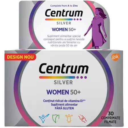 Centrum Silver pentru Femei 50+, 30 comprimate