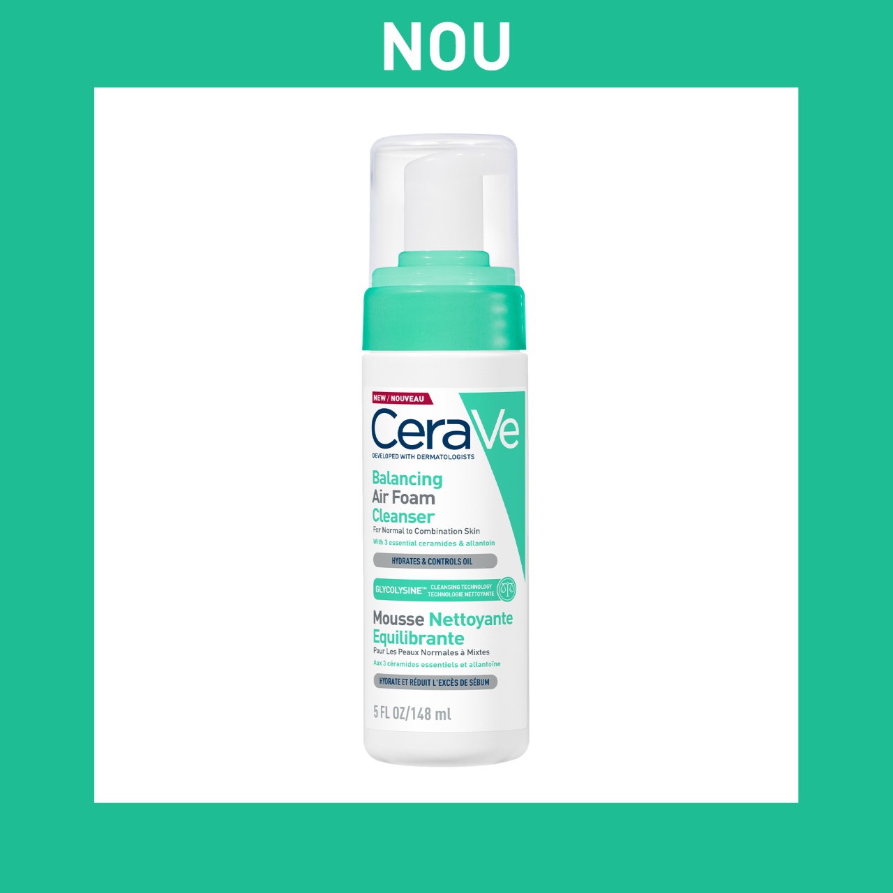 Cerave Spuma de Curatare Reechilibranta, Ten Normal si Mixt, 148ml