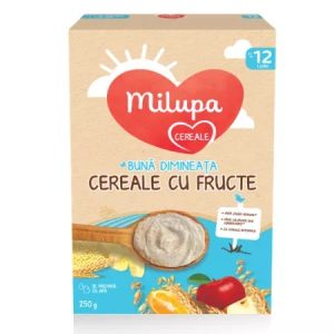 Cereale cu Fructe Buna Dimineata, +12 luni, 250g, Milupa
