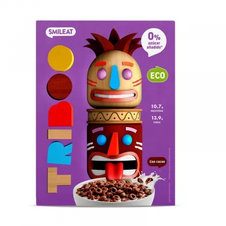 Cereale expandate Bio cu gust de ciocolata, 300 g – Smileat