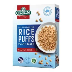 Cereale expandate din orez fara gluten, 300g, Orgran
