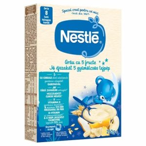 Cereale Somn Usor din grau cu 5 fructe Infant Cereals +8 luni, 250g, Nestle