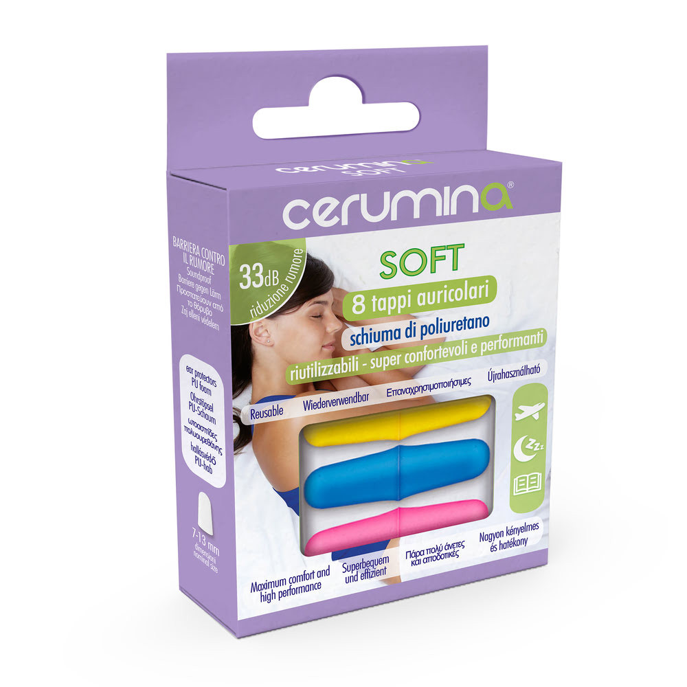 Cerumina SOFT dopuri urechi din spuma , 8 bucati