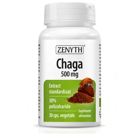 Chaga 500 mg, 30 capsule vegetale – Zenyth