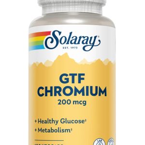 Chromium GTF 200 mcg, 100 capsule vegetale – Solaray