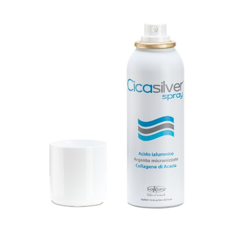 CicaSilver Spray Cicatrizant, 125 ml, Sakura Italia