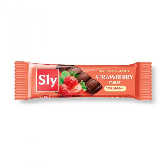 Ciocolata Sly Diet capsuni 25g x 1buc