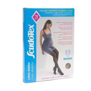 Ciorap intreg pentru gravide nr. 6 - negru, 70den, 15-18Hgmm, 476 Scudotex