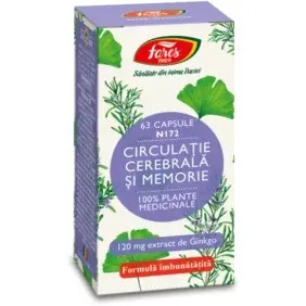 Circulatie cerebrala si memorie - N172, 63 capsule, Fares
