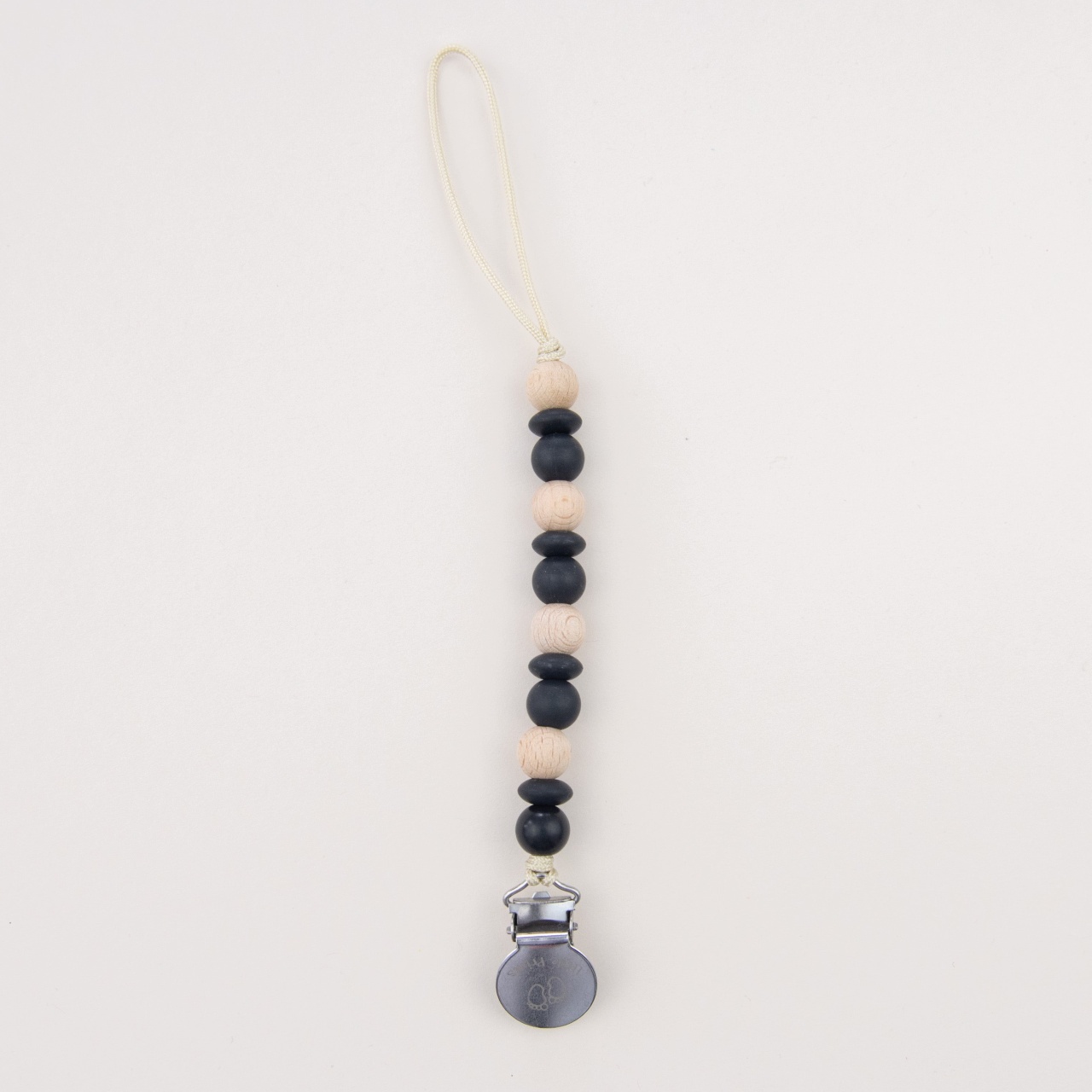 Clip prindere suzeta Luna Black, Little Prints