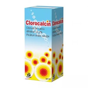 Clorocalcin picaturi orale soluţie, 133,6 mg/ml, 50ml, Biofarm