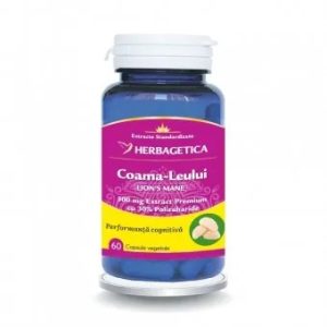 Coama Leului - Lion's Mane, 60 capsule, Herbagetica