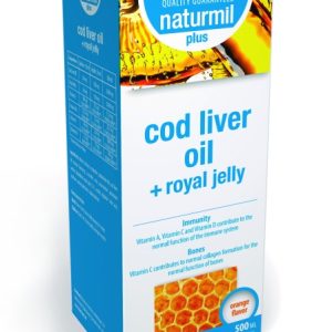Cod Liver Oil Plus With Royal Jelly solutie orala, 500ml, Naturmil