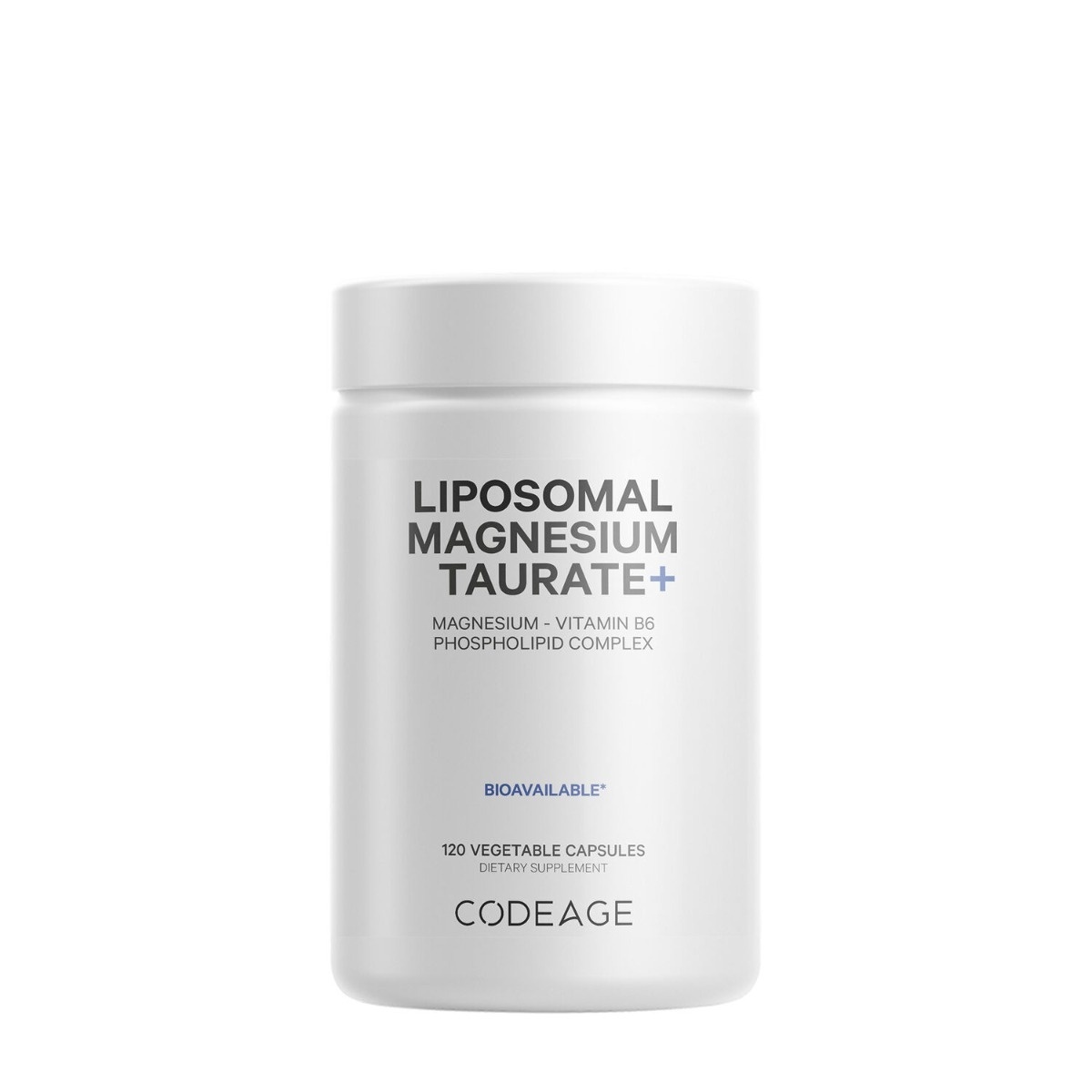 CodeAge Liposomal Magnesium Taurate+, 120 capsule veg, Gnc