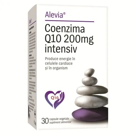 Coenzima Q10 200mg Intensiv, 30cps. veg., Alevia