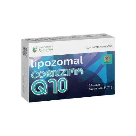 Coenzima Q10 Lipozomala, 150 mg, 30 capsule – Laboratoarele Remedia