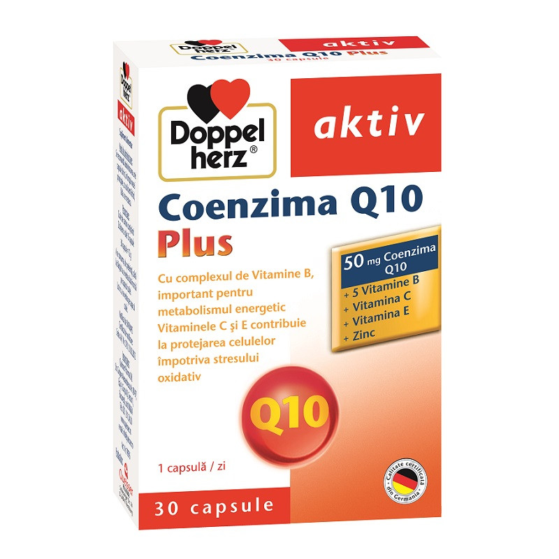 Coenzima Q10 Plus pentru Metabolism, 30 capsule, Doppelherz