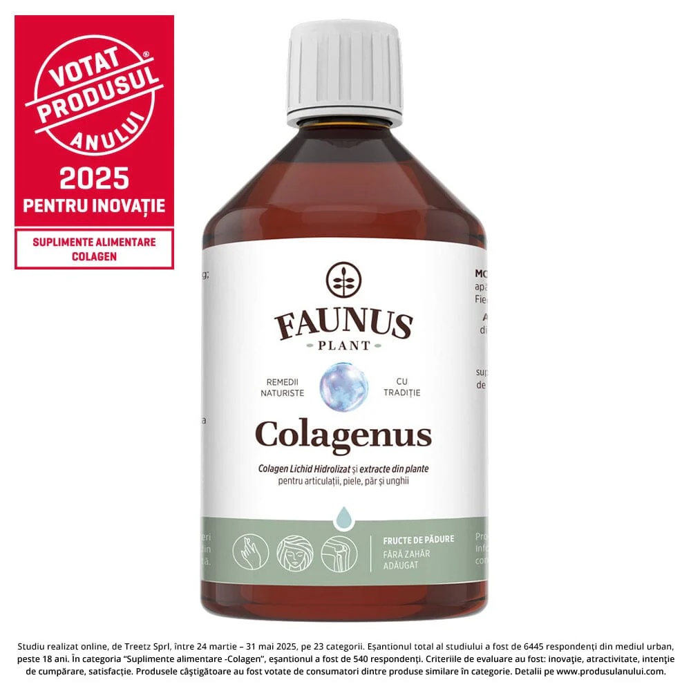 Colagenus – Colagen lichid hidrolizat 500ml, Faunus Plant