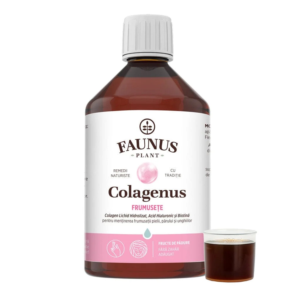 Colagenus Frumusete – Colagen lichid cu biotina 500ml, Faunus Plant
