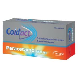 Coldact 500mg, 20 comprimate, Terapia