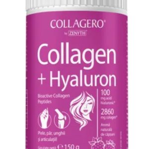 Collagen + Hyaluron cu aroma de capsuni, 150g, Zenyth