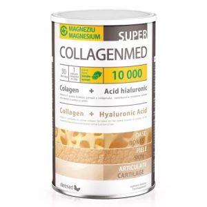 Collagenmed Super 10000 + Magneziu cu aroma de lamaie, 450g, Dietmed