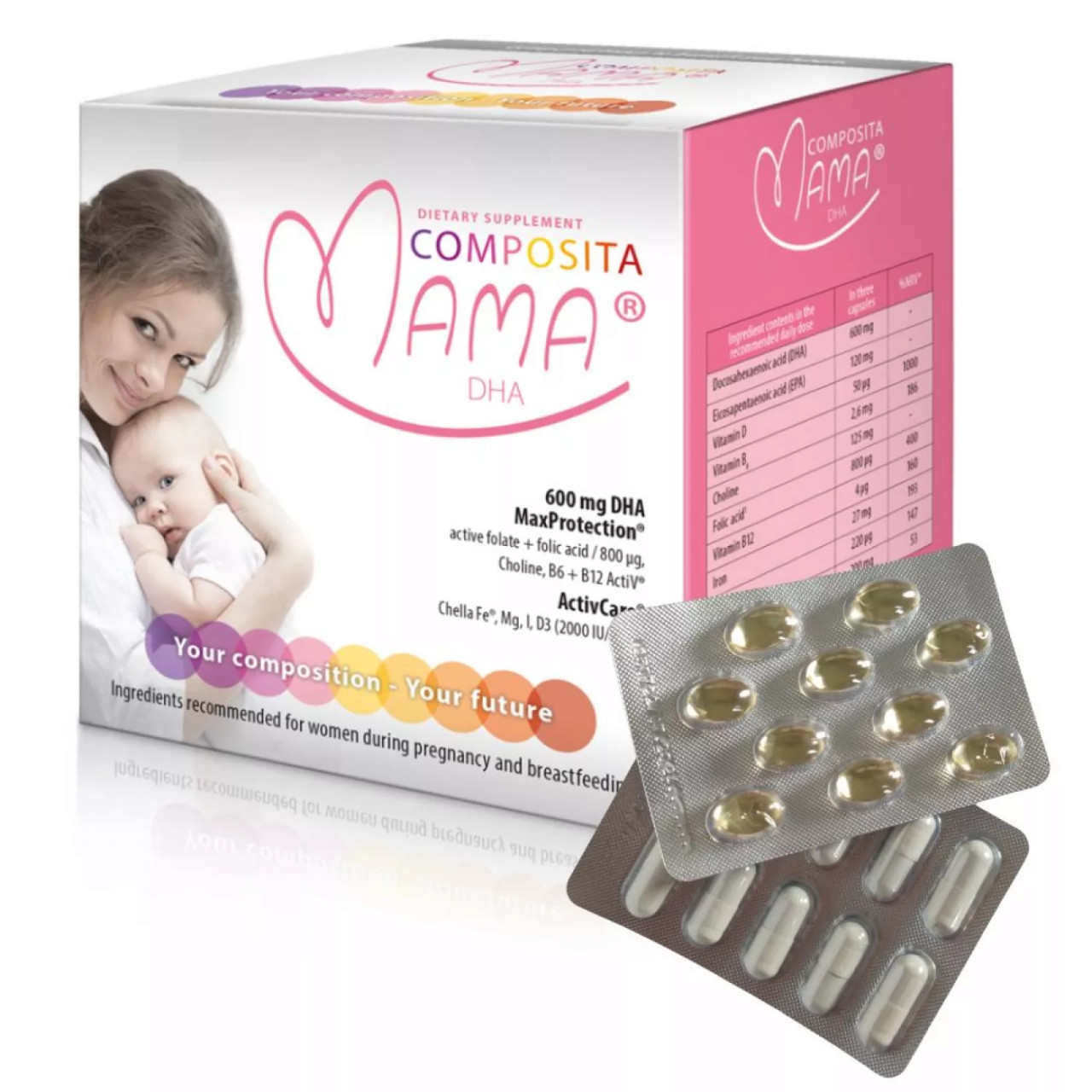 Composita Mama DHA, 30+30 capsule