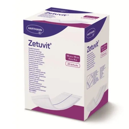 Comprese absorbante Zetuvit 10x10 cm, 25 bucati – Hartmann