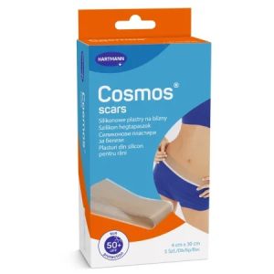 Cosmos Scar Plasturi pentru ingrijirea cicatricilor, 4cmx30cm, 5buc, Hartmann