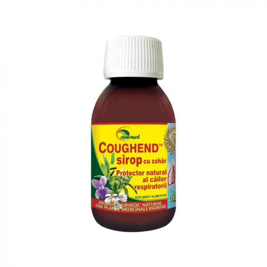 Coughend Sirop cu zahar, 100 ml, Ayurmed