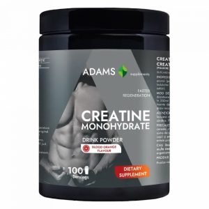 Creatina monohidrata cu aroma de portocale rosii, 400g, Adams