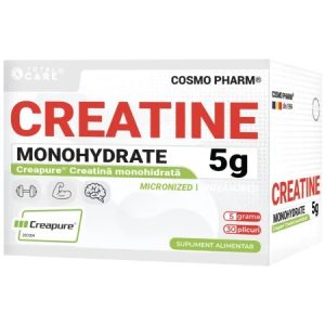 Creatine Monohydrate 5g, 30 plicuri, Cosmopharm